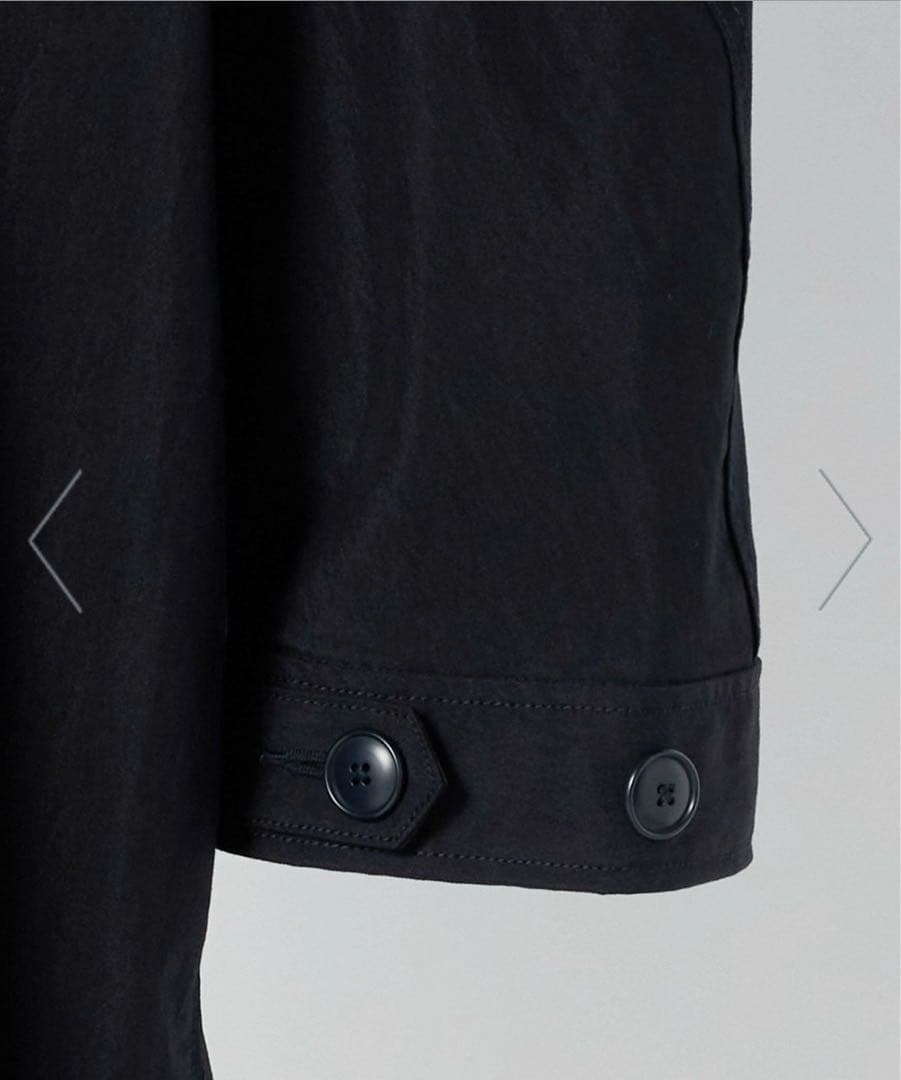 LOEFF ロエフ OX スタンドカラー ミリタリーコート BLACK