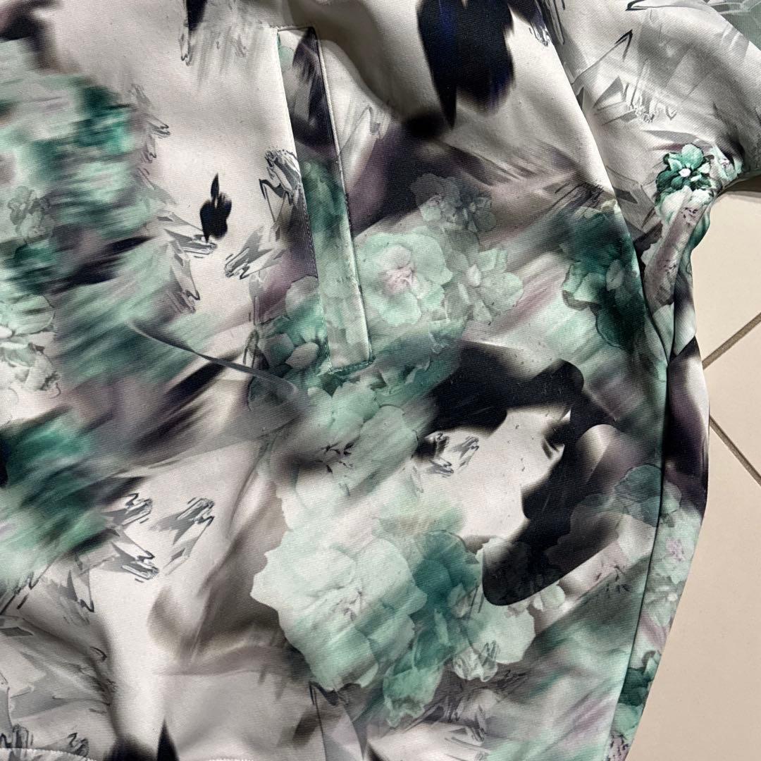 \"2016-2017秋冬\" BALMUNG グラフィックパーカ 「黒い花」 名作