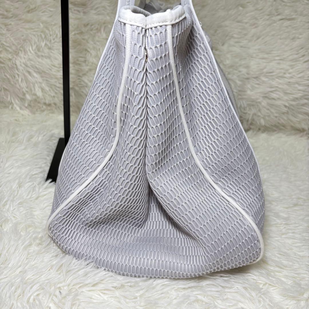 qbag paris ネスト　メッシュ トート　マザーズバッグ グレー L