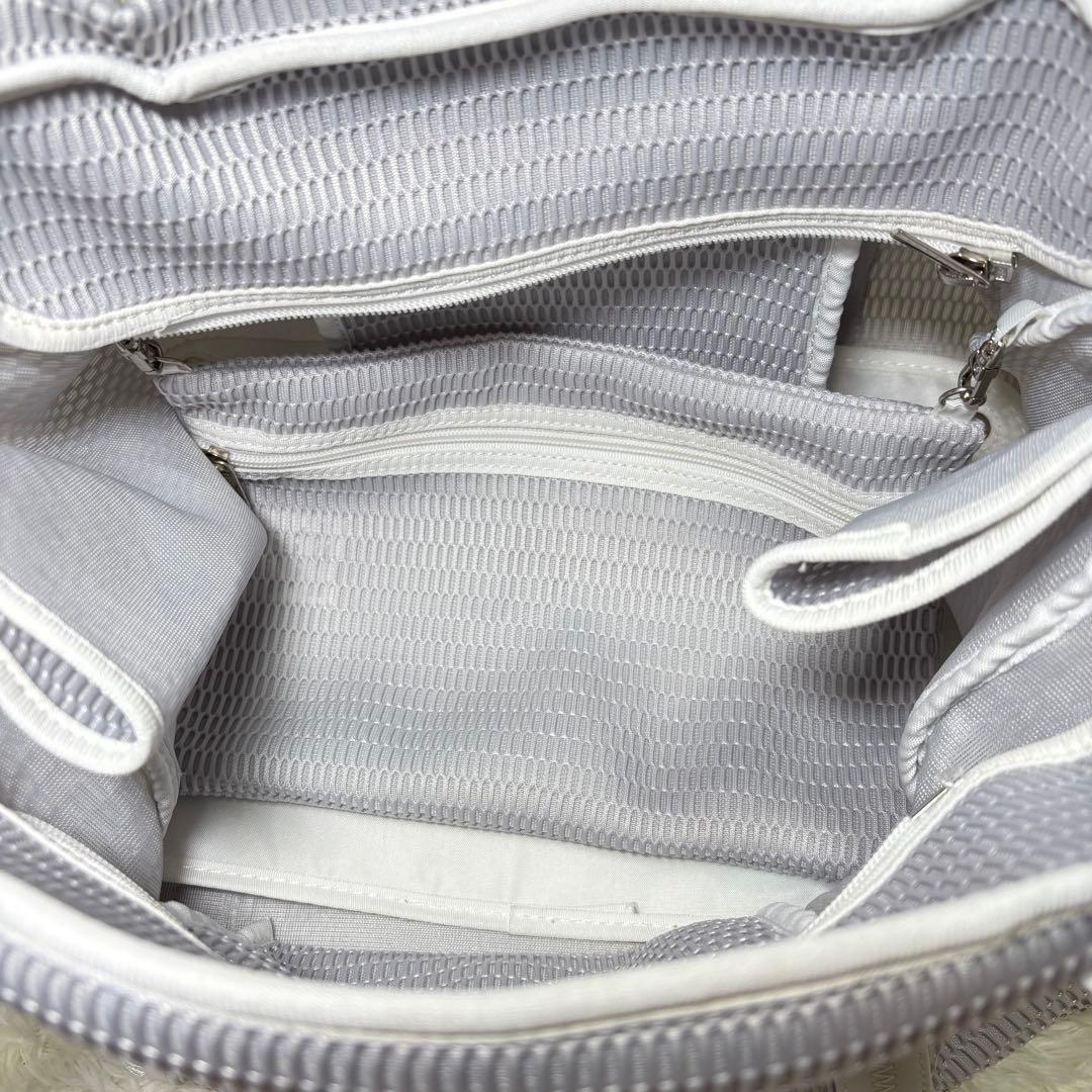 qbag paris ネスト　メッシュ トート　マザーズバッグ グレー L