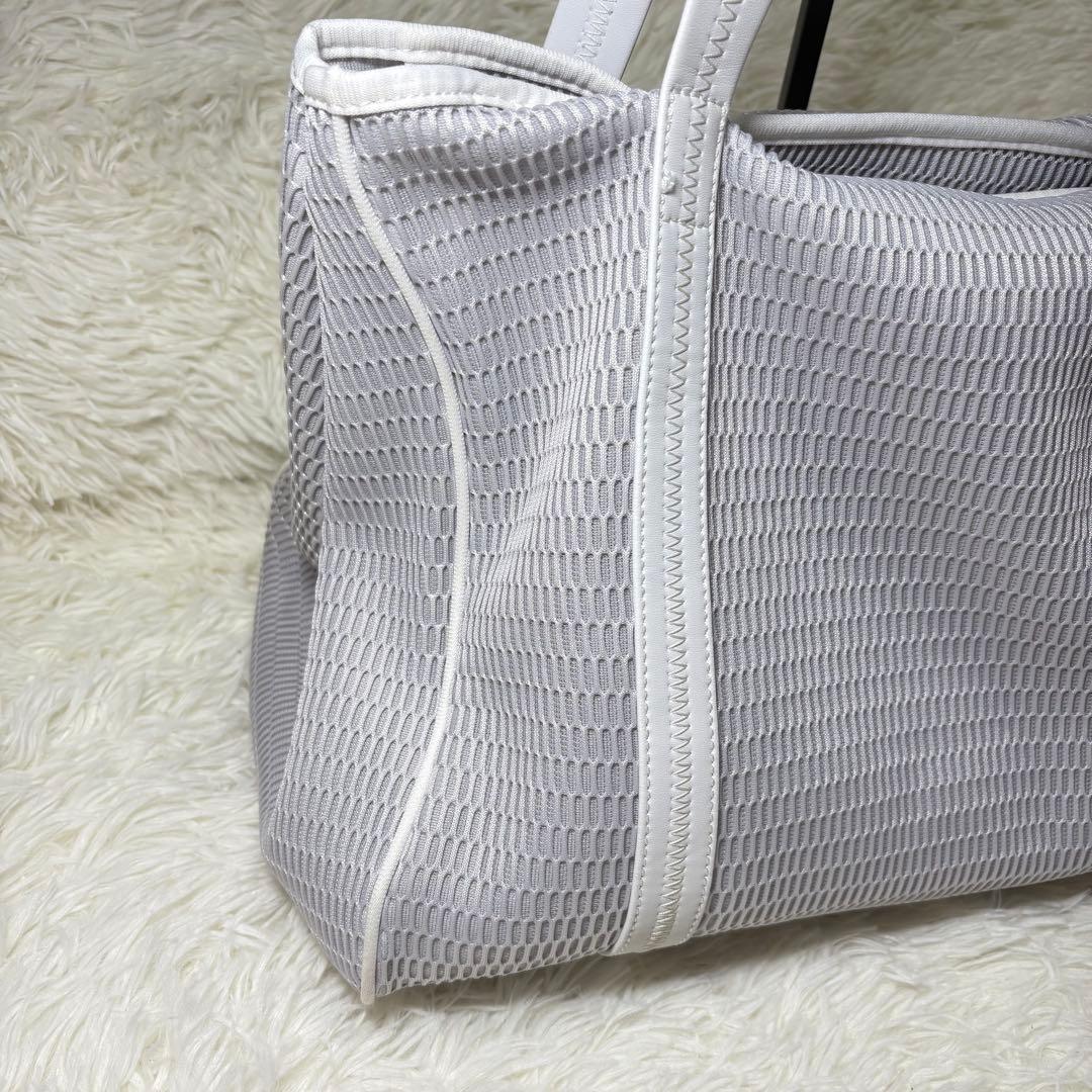 qbag paris ネスト　メッシュ トート　マザーズバッグ グレー L