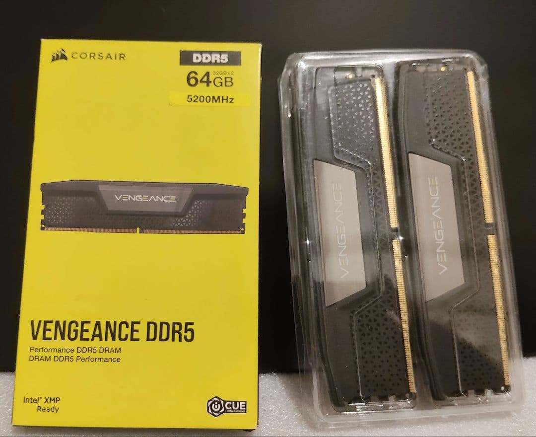 メモリー CORSAIR VENGEANCE DDR5 64GB 5200MHz