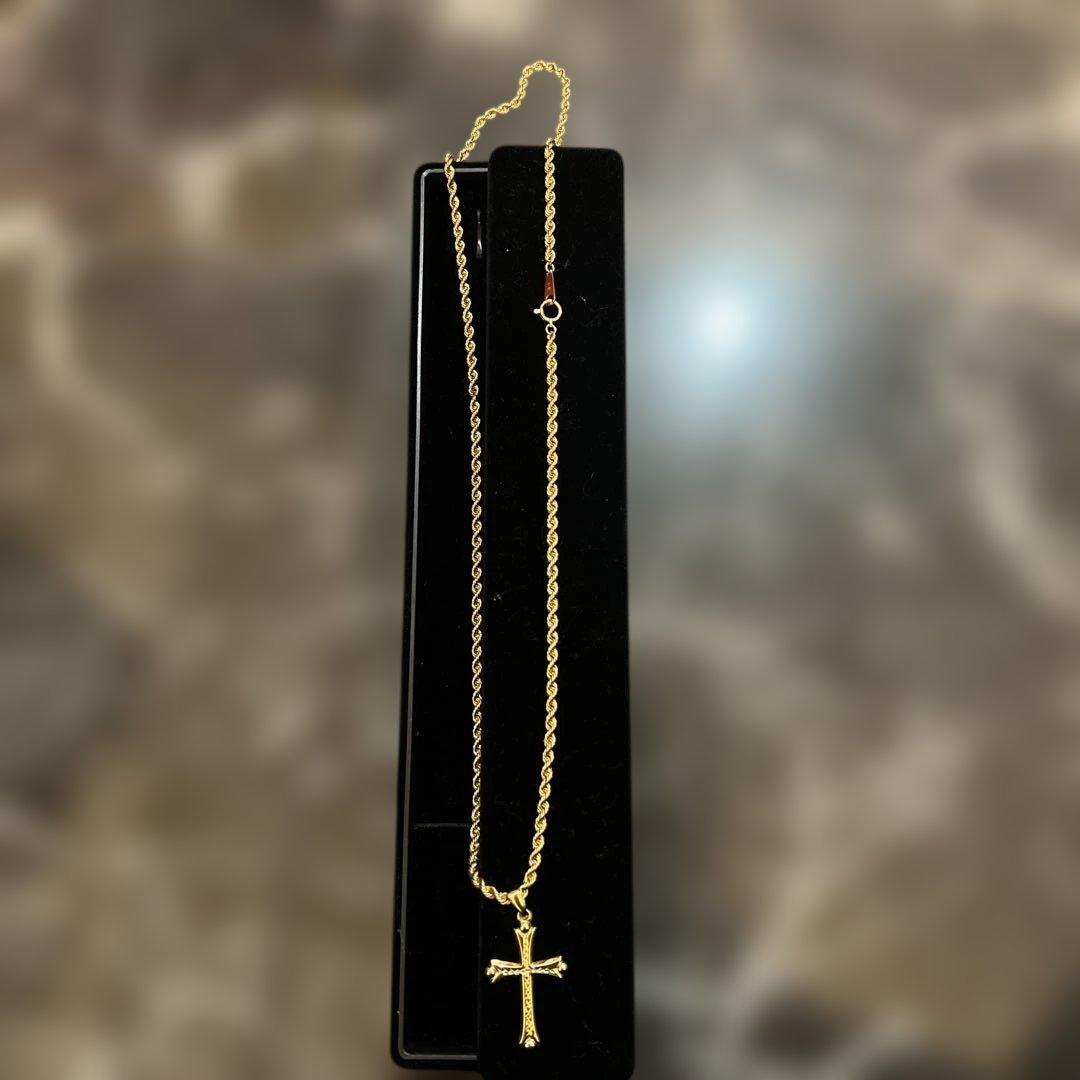 18K ネックレス　18金　ロープチェーン