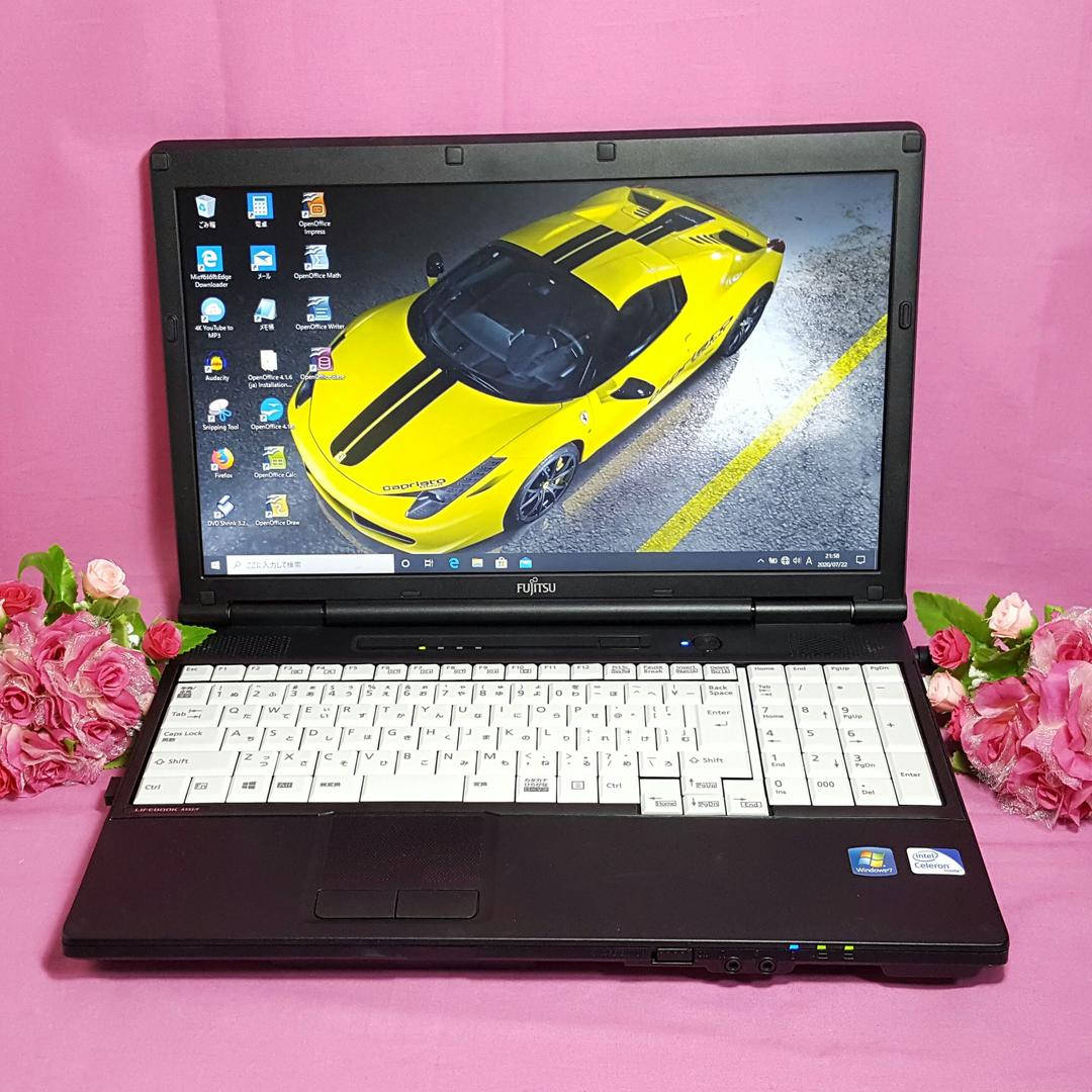 格安❥Win10❥Wi-Fi❥オフィス❥4Gメモリ❥富士通❥便利ソフト多数✰✰