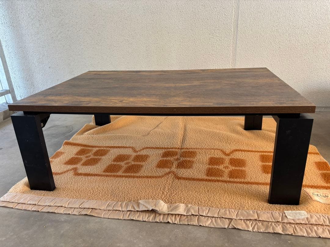 モダンリビングコタツ102cm こたつテーブル 長方形 ヴィンテージブラウン