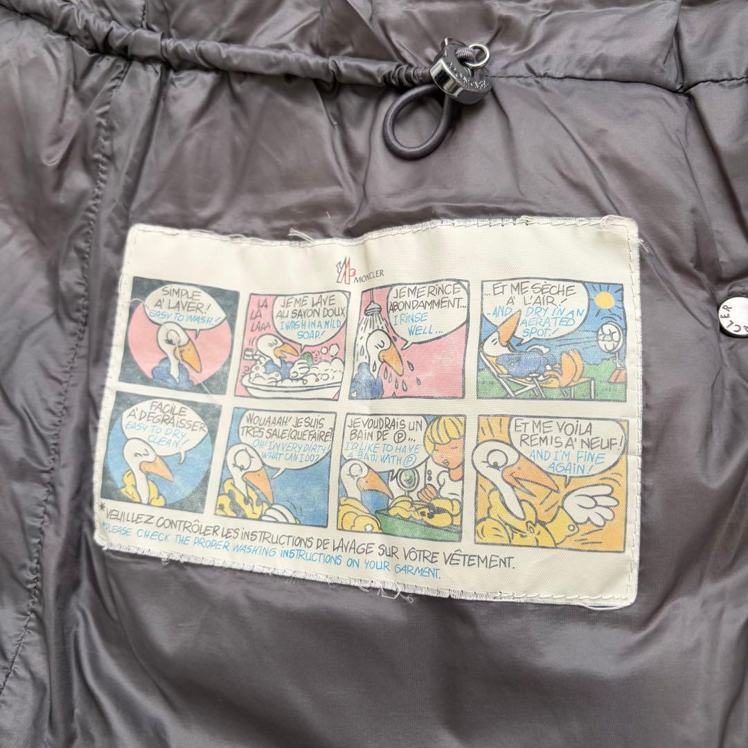 【美品✨】モンクレール　エルミンヌ　グレー　Mサイズ 国内正規品　シリアル認識済