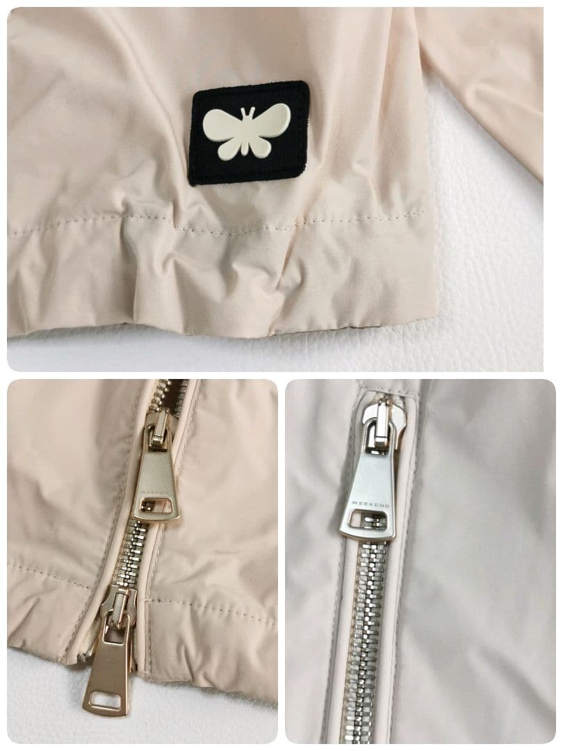 【美品✨】マックスマーラ ナイロンジャケット MAIELLA 蝶 L ベージュ