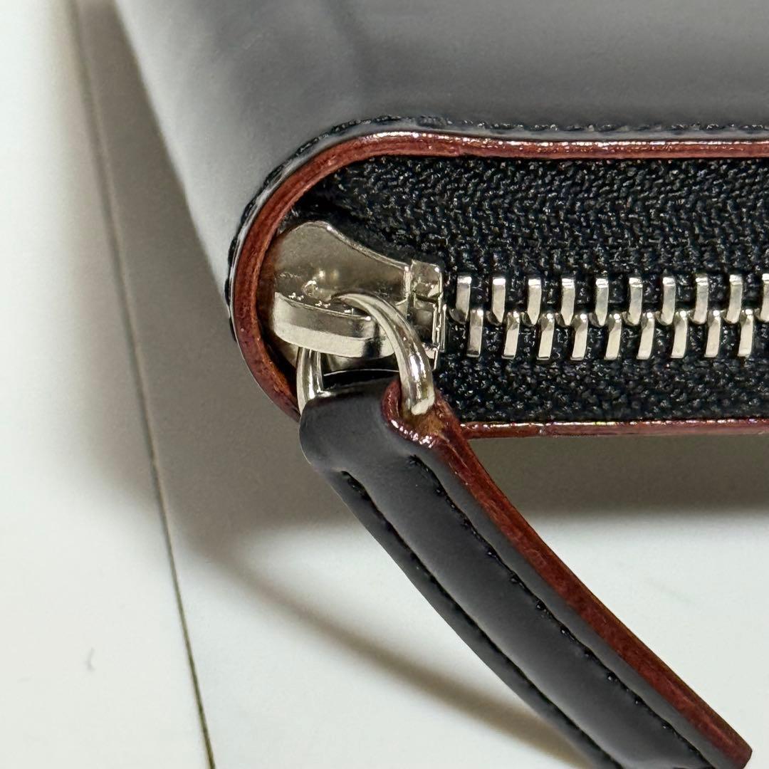 ⭐️未使用級⭐️土屋鞄　コードバン　パース　ラウンドファスナー　折財布