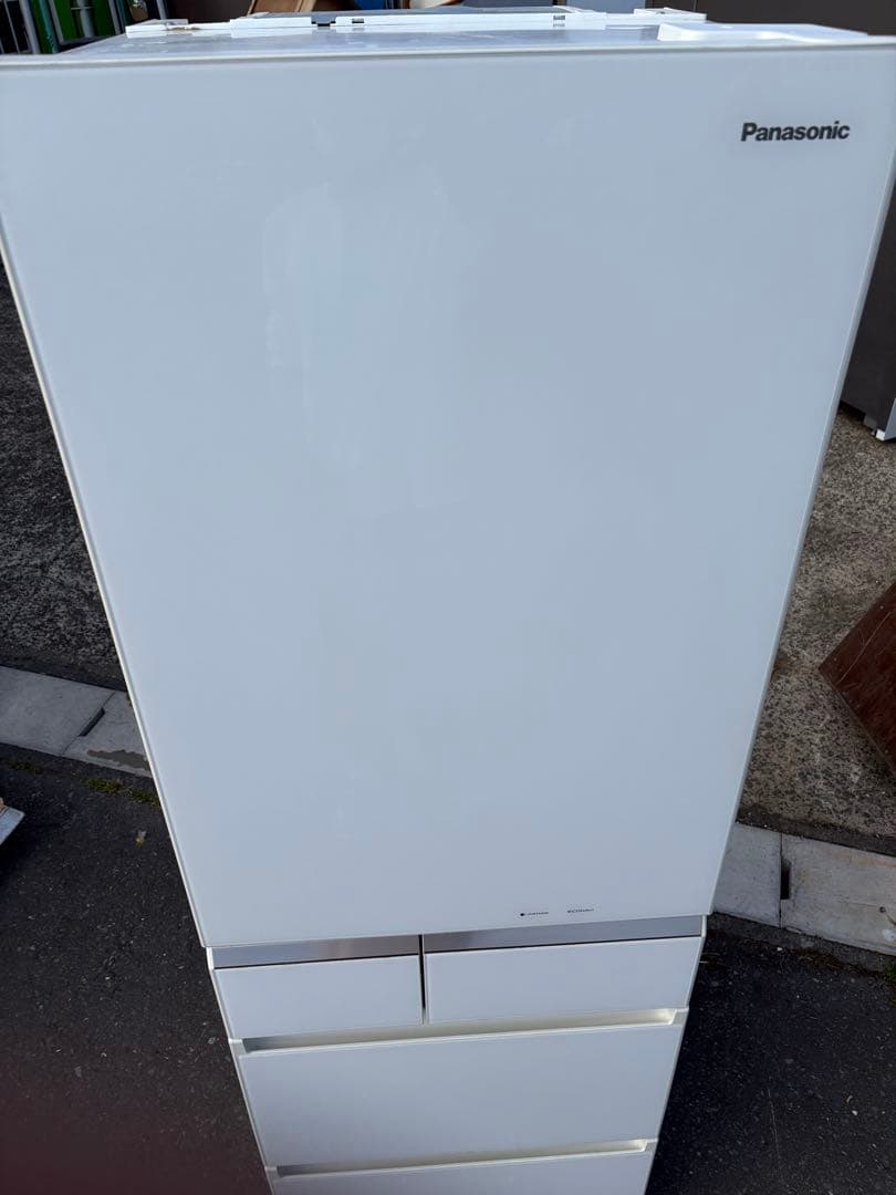 送料込み パナソニック ナノイー冷蔵庫 自動製氷 NR-E413PV-W