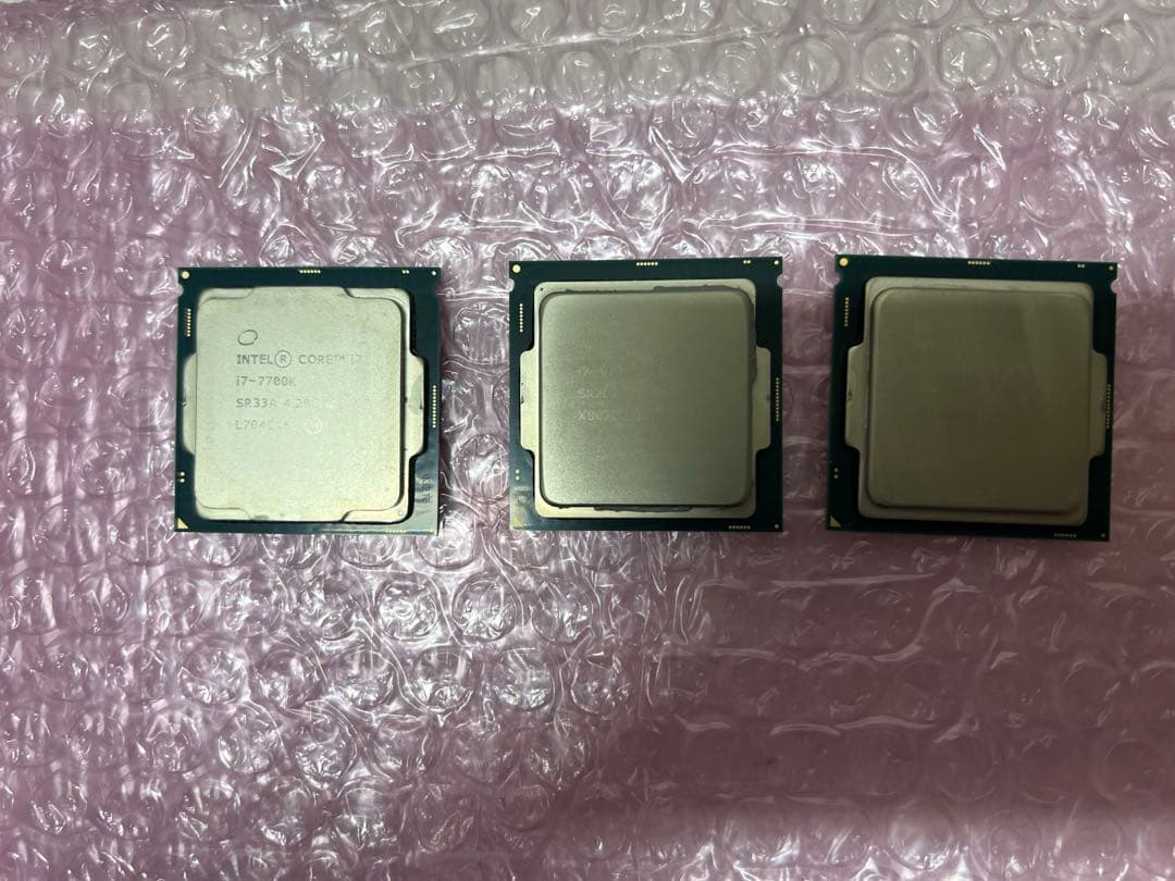 中古 Intel Core i7 7700K 6700K 6700 計3個