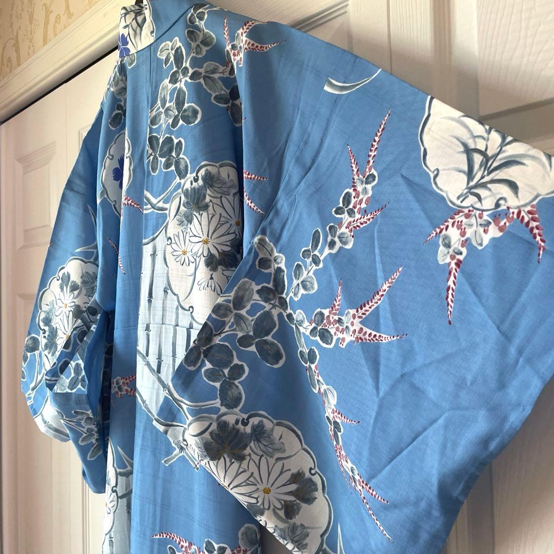 浴衣 さんび レディースMサイズ　クリーニング済み