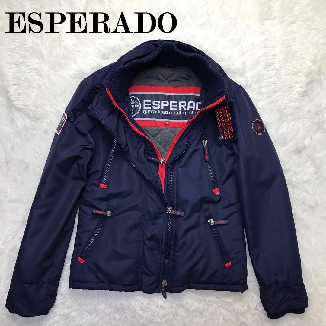 ESPERADO 中綿入りジャケット ドイツ 乗馬ブランド 袖口リブ ネイビー