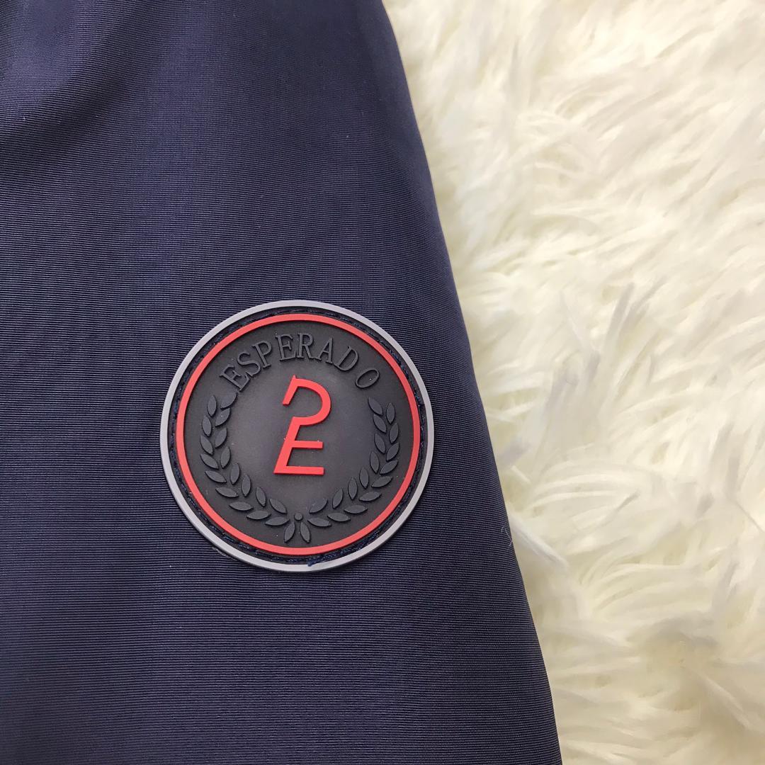 ESPERADO 中綿入りジャケット ドイツ 乗馬ブランド 袖口リブ ネイビー