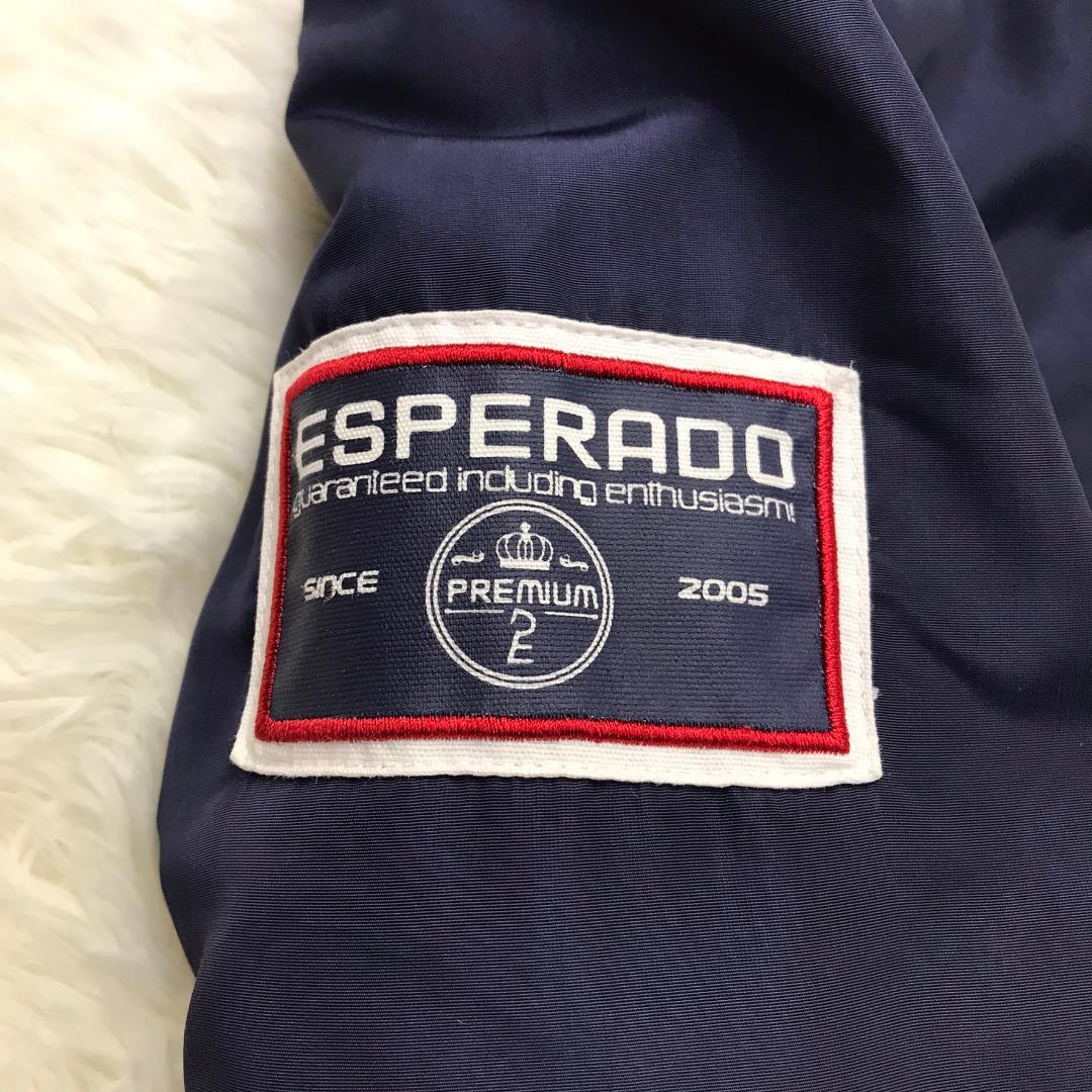 ESPERADO 中綿入りジャケット ドイツ 乗馬ブランド 袖口リブ ネイビー