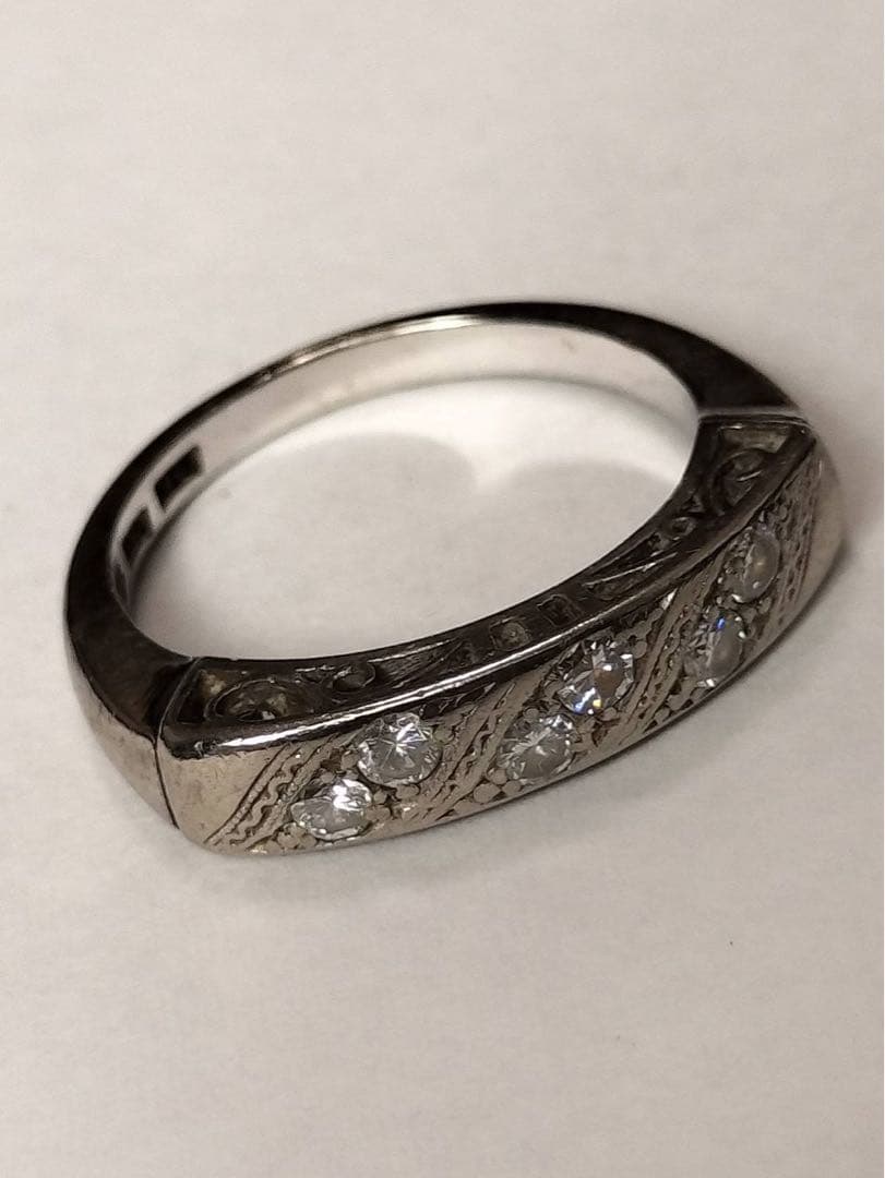 k14 ダイヤモンドリング　ホワイトゴールド　3g