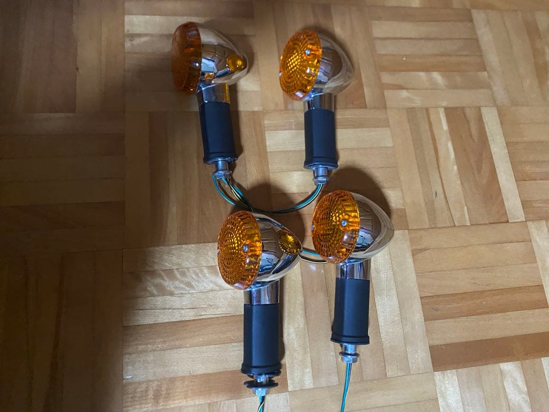 W800ストリート純正オレンジ 丸型ウィンカー 4個セット