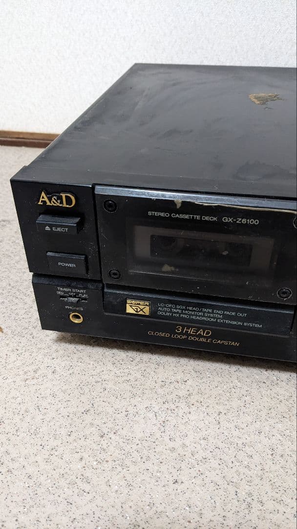 【通電OK】赤井電機株式会社 A&Dステレオカセットデッキ GX-Z6100