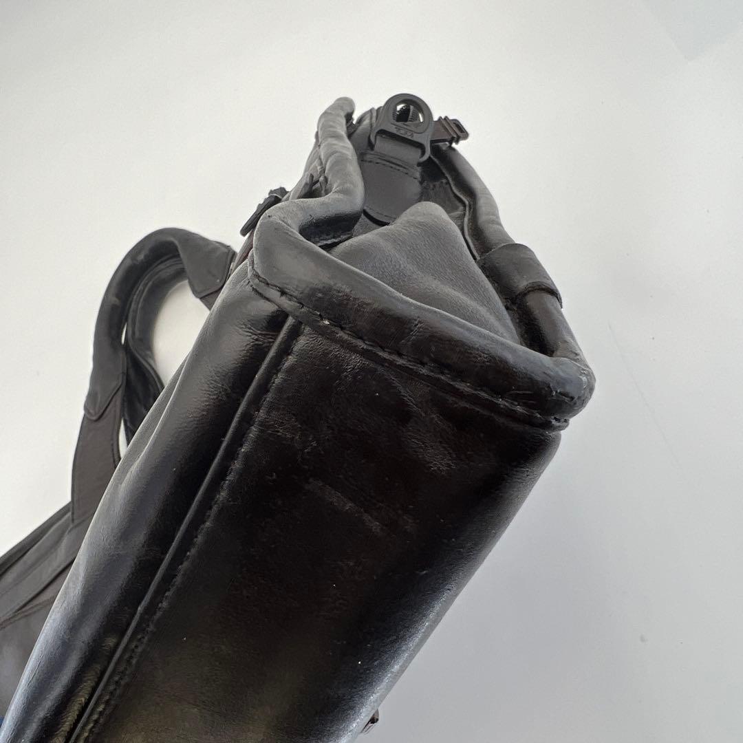 TUMI トゥミ レザー ビジネスバッグ 2WAY 茶　ショルダーストラップ新品