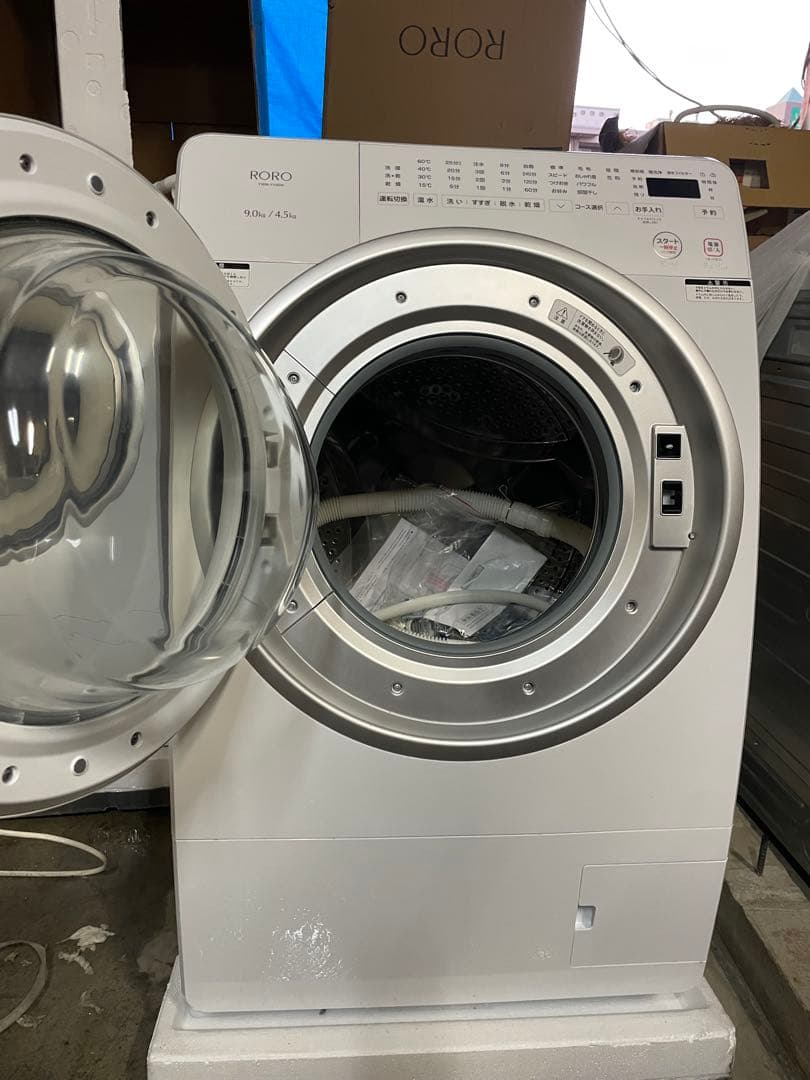 ヤマダ電気ドラム式洗濯乾燥機 「RORO YWM-YV90N」 2025年
