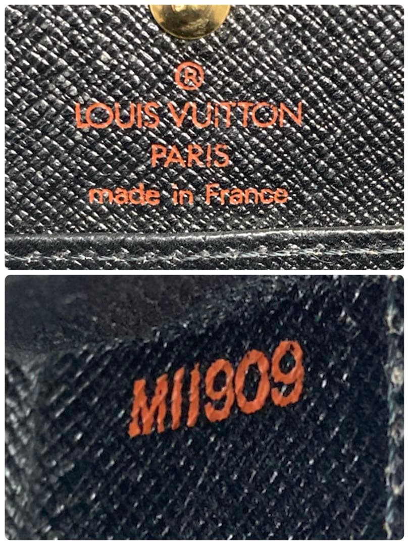 ルイヴィトン　エピ　ポルトモネ　ボワット　ケース　ブラック