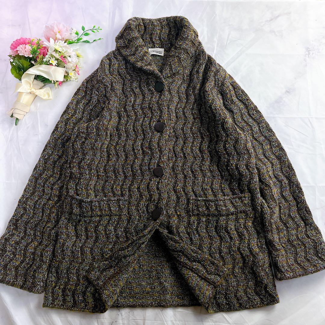 美品✨MISSONI SPORT アルパカ混 ニットジャケット 44 イタリア製