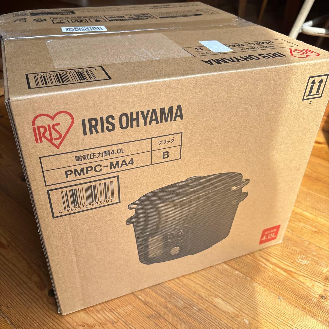 【新品】アイリスオーヤマ　PMPC-MA4-B 電気圧力鍋 4L