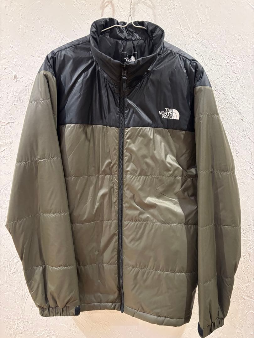 【美品】ノースフェイス スノーボード ウェア カーキ インナーダウン付き