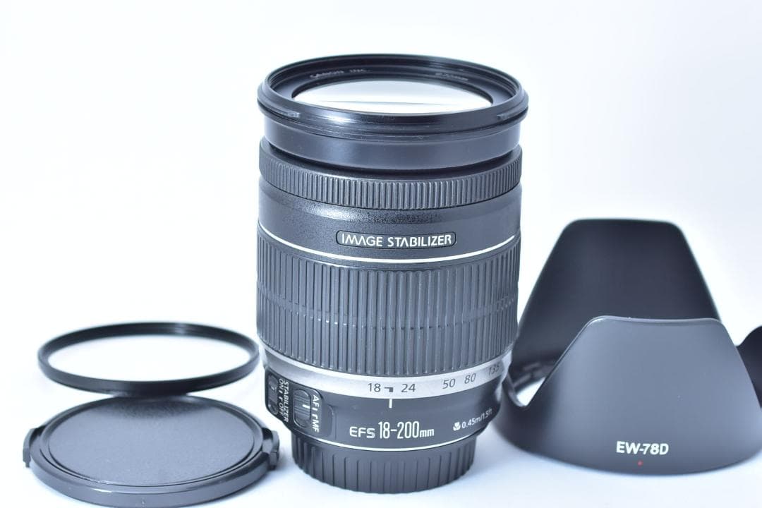 【軽量望遠レンズ】Canon EF-S 18-200mm F3.5-5.6 IS