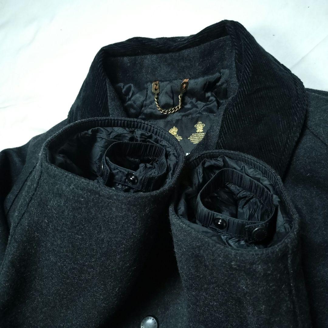 00s Barbour wool beaufort ブラック L