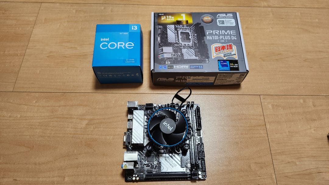 Intel Core i3-12100 + mini ITXマザーボード