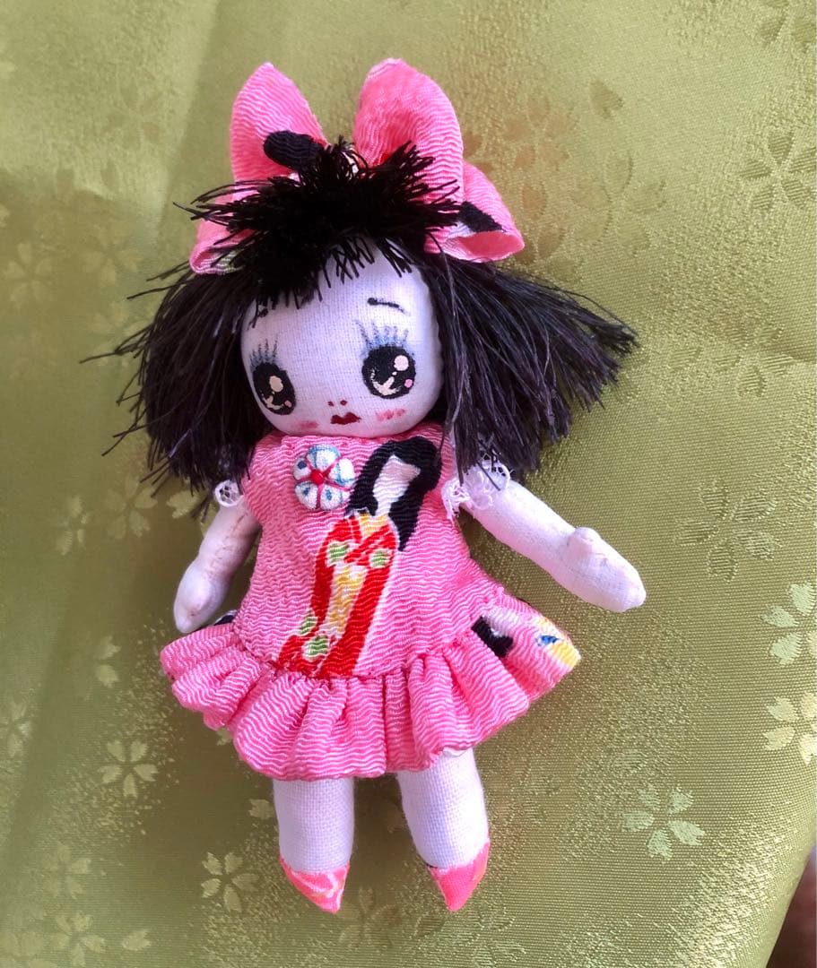 ＊カッパのおーこ様ご確認用＊市松風文化人形＆ミニリボンちゃん♪布人形•お着物＊