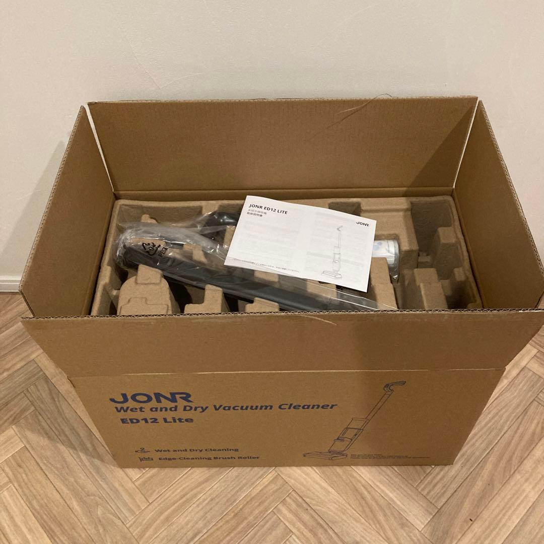 水拭き掃除機 JONR ED12 Lite 吸引 水洗い 拭き取り軽量 掃除機