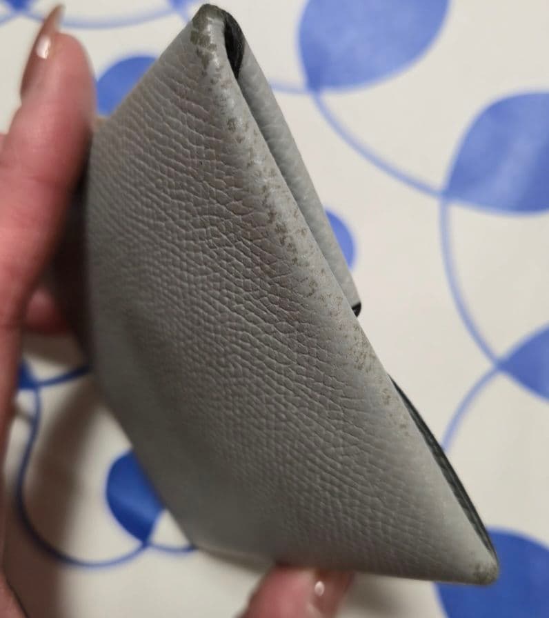 紋次郎☆HERMESバスティアブルーグラシア 鑑定済み小銭入れ