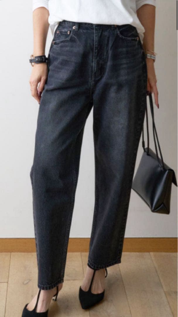 【美品】RED CARD/レッドカード　JAZZ　ルーズテーパードデニム 25