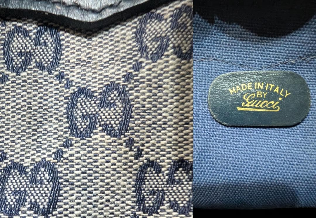 GUCCI ボストンバッグ オールドグッチ シェリーライン GGキャンパス