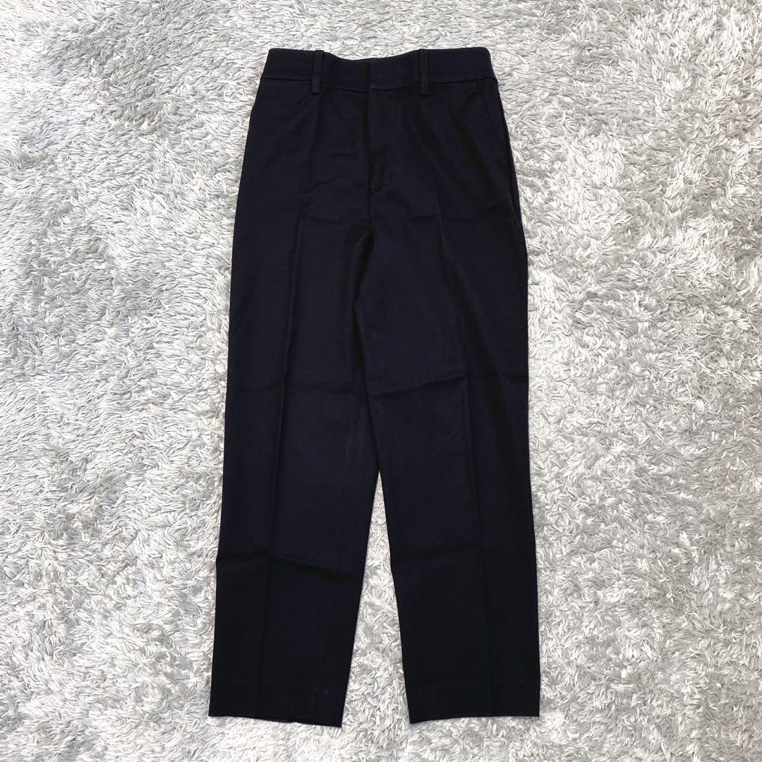 美品　ビューティ＆ユース　ピケカラーレスジャケット　トラウザーパンツ　スーツ　M