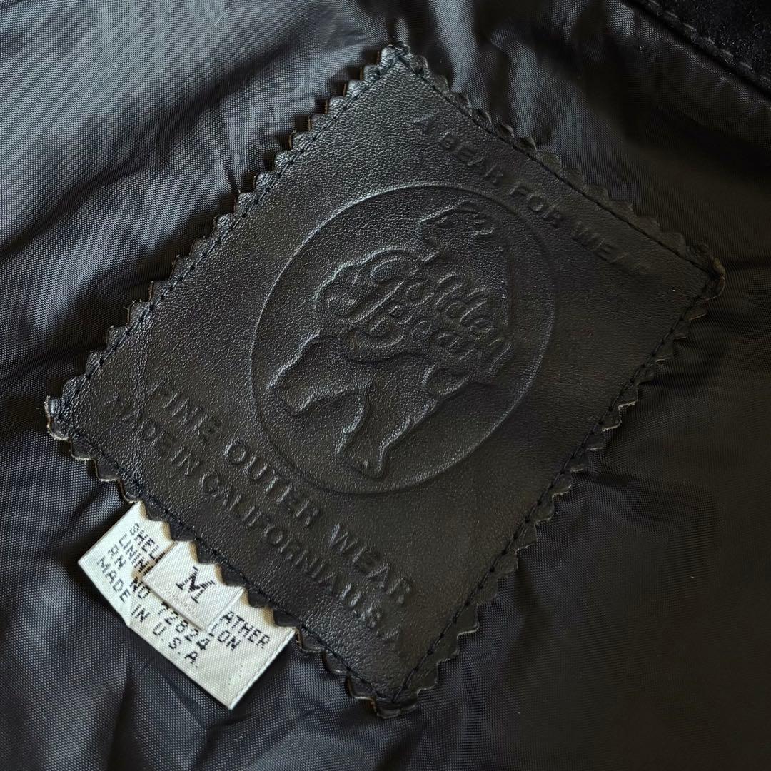 【希少】80s Golden Bear ブラックスエード トラッカージャケット