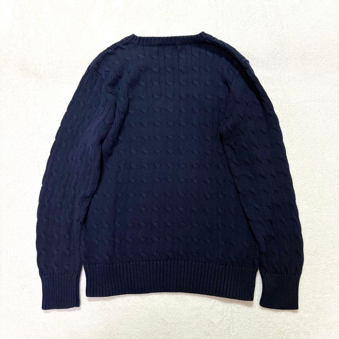 【未使用】ラルフローレン ケーブルニット レディースM-L キッズXL 170
