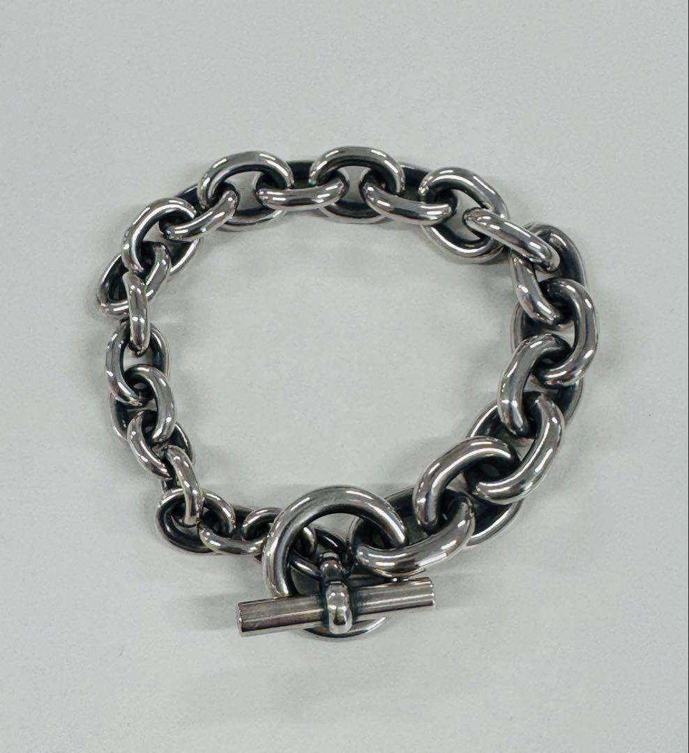 クレッシェンドブレスレット シルバー925 燻し加工