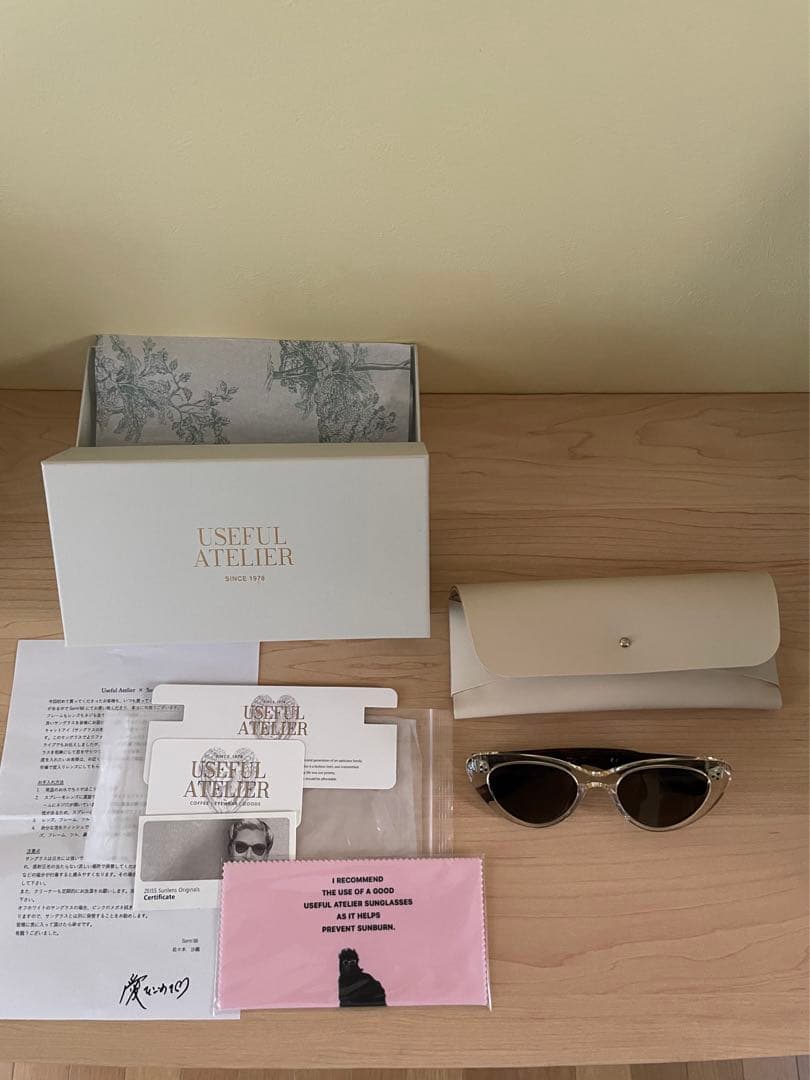 値下げ　新品sorm'86 キャットアイサングラス　useful atelier