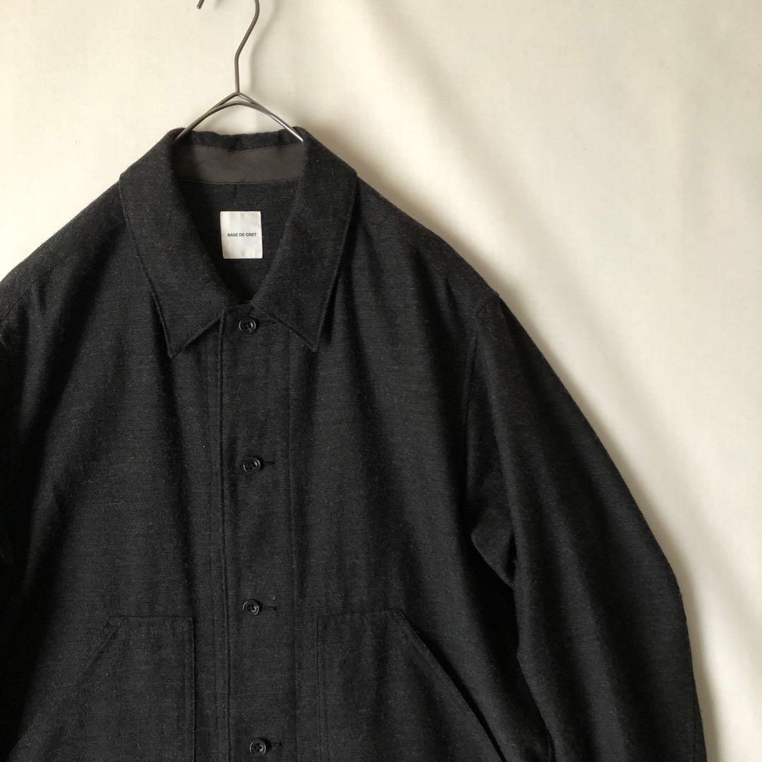 美品【春物】SAGE DE CRET サージュデクレ ダークグレー ジャケット