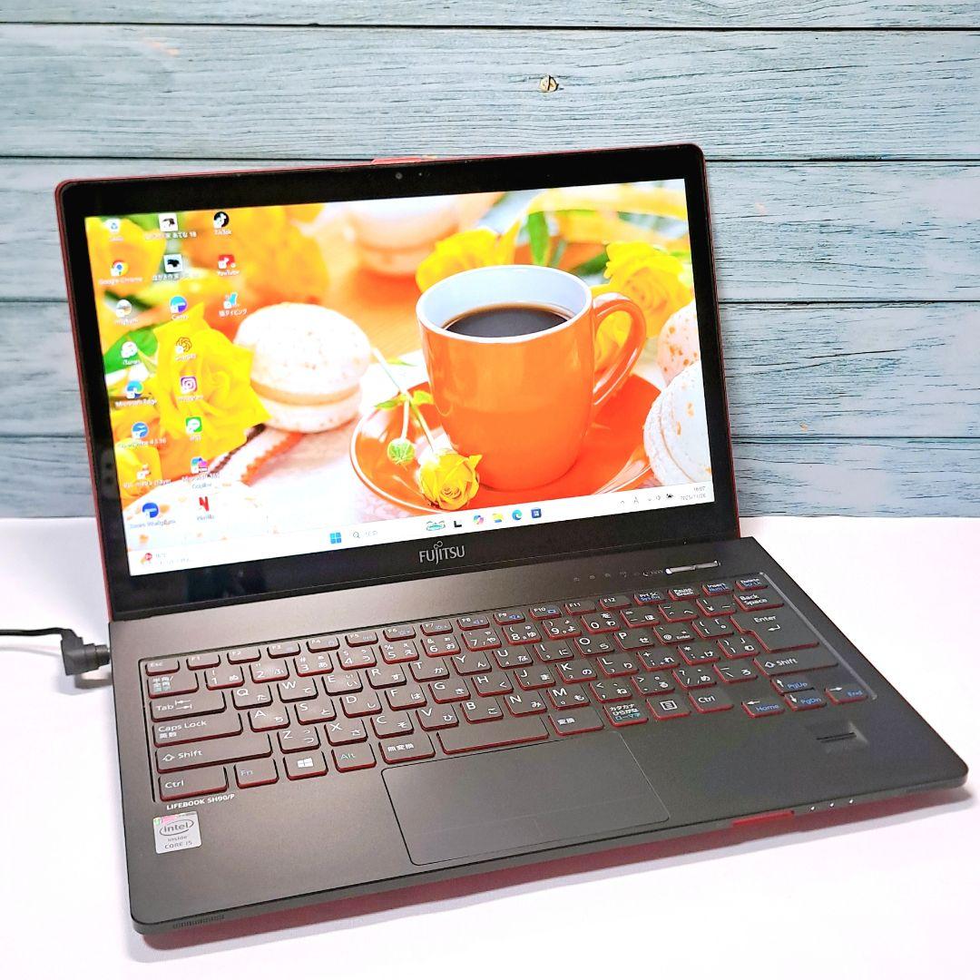 H90 バッテリー良好 小型ノートパソコン 富士通 win11 i5