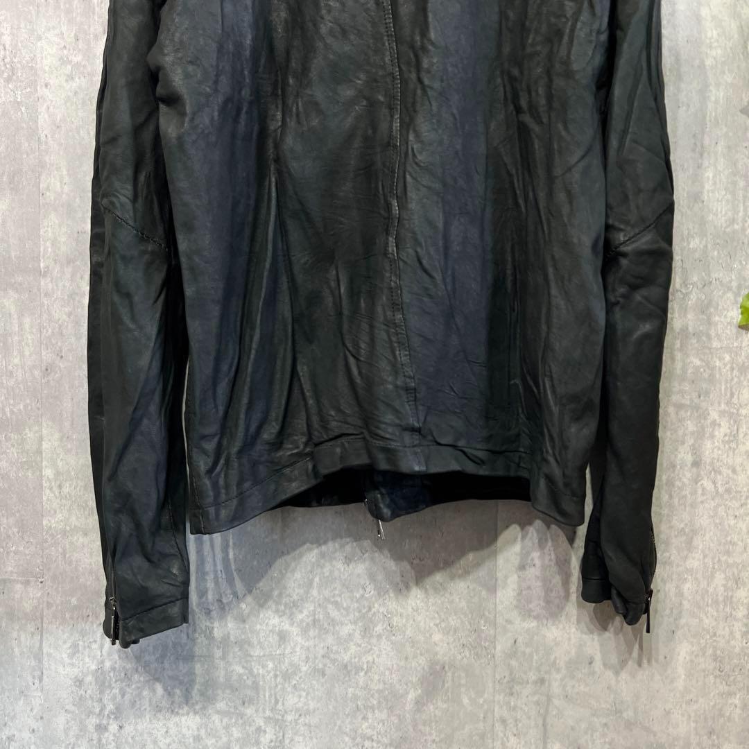 【新品定価22万】GIORGIO BRATO ラムレザージャケット ブラック46