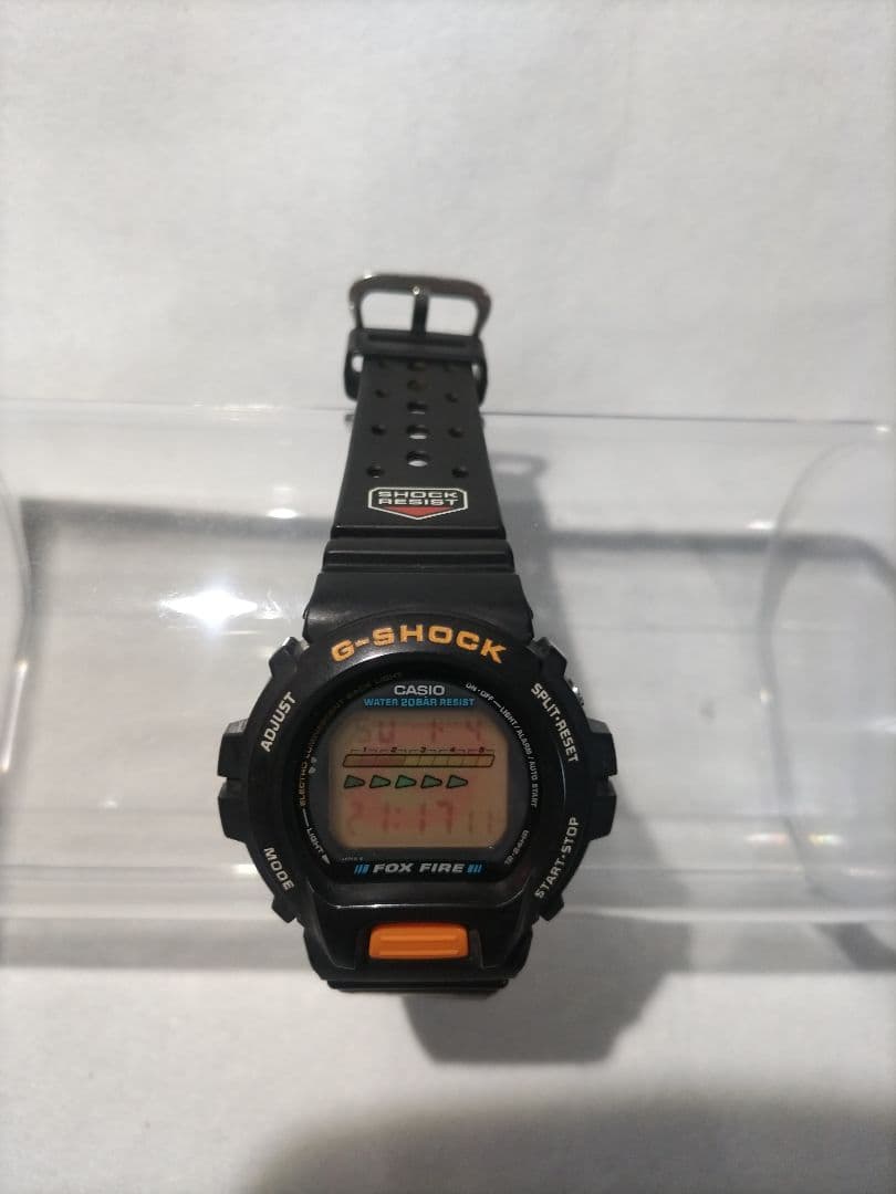 【希少/美品】G-SHOCK DW-6600B FOX FIRE バックライトG
