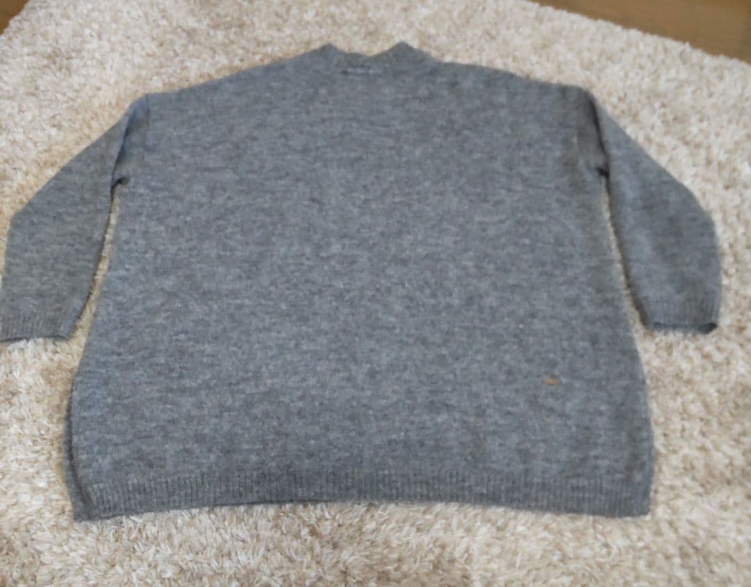 45R シェットランド超ガーゼBIGスリットセーター