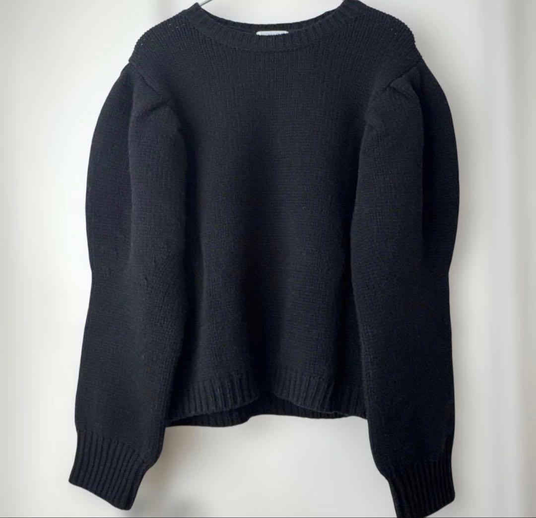 OHGA PUFF KNIT 美品　ブラック