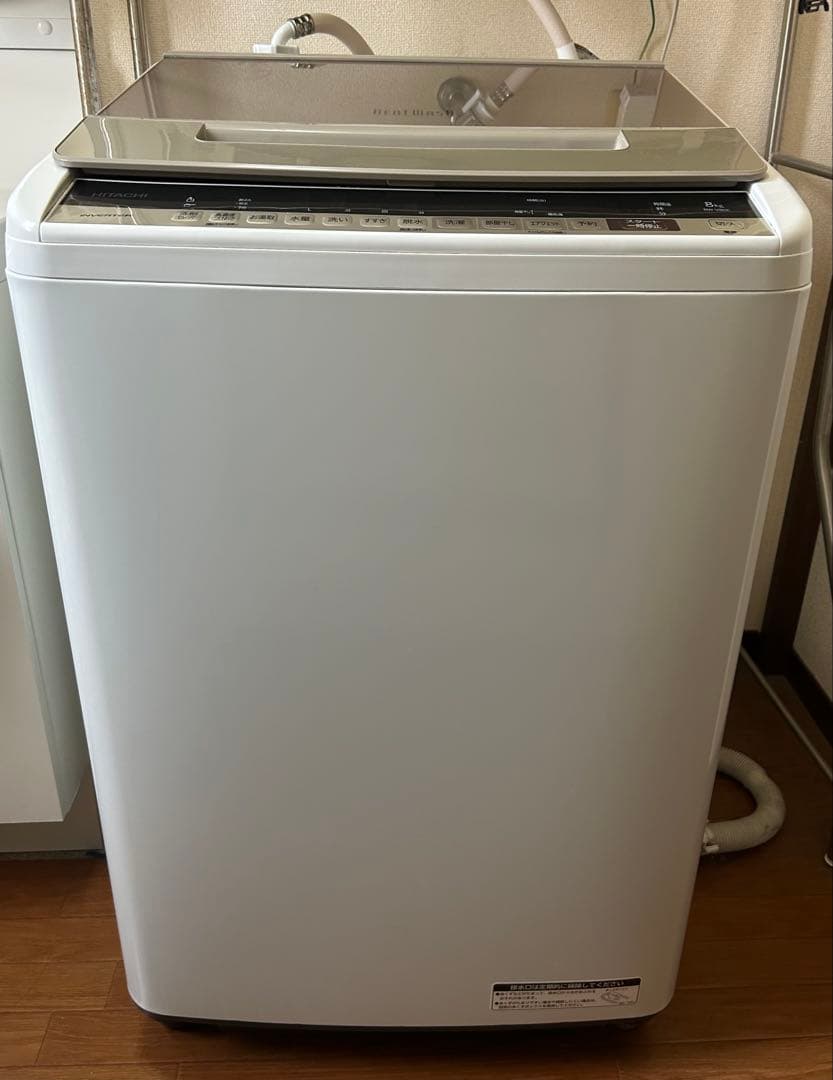 HITACHI Beat Wash 8kg ホワイト 2019年製