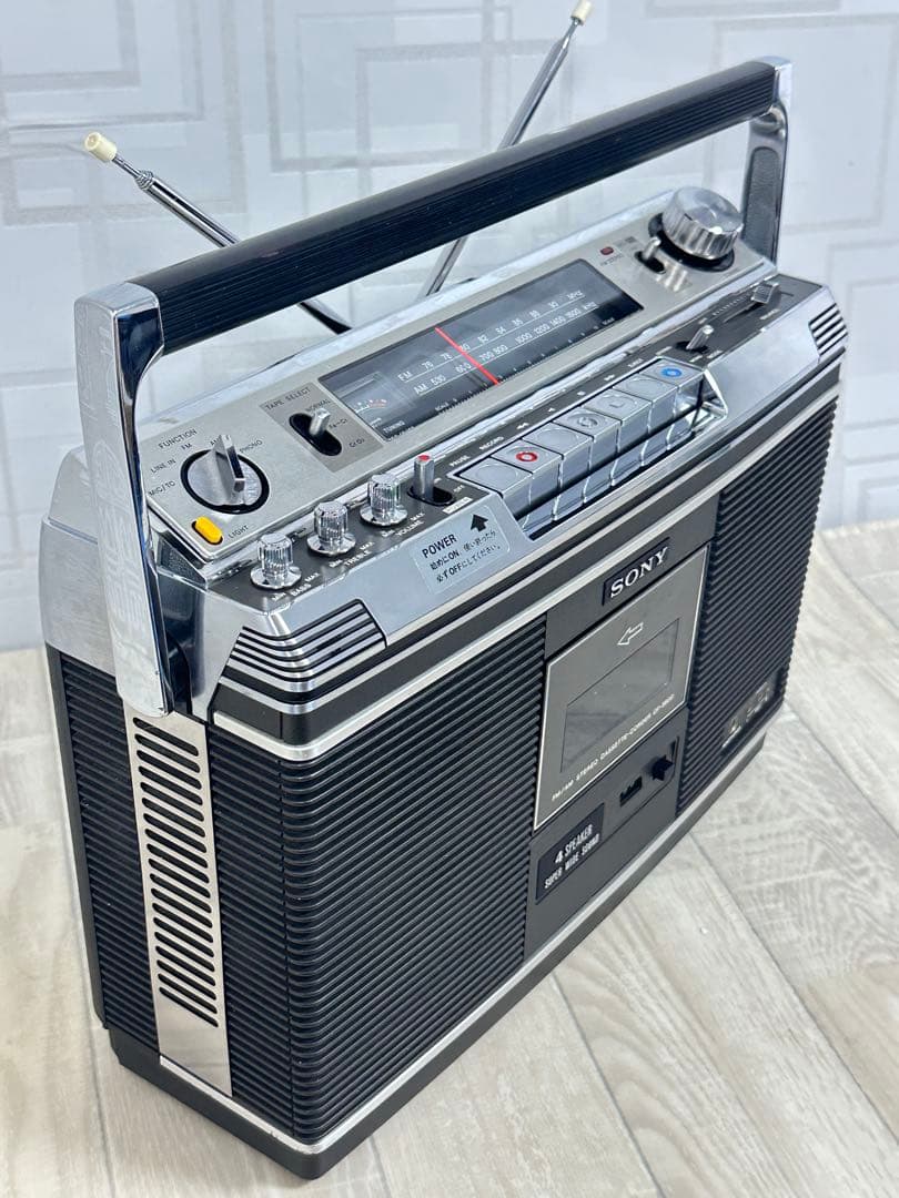 動作品 ソニー SONY CF-3800 最高級ステレオラジカセ 昭和名機ラジオ
