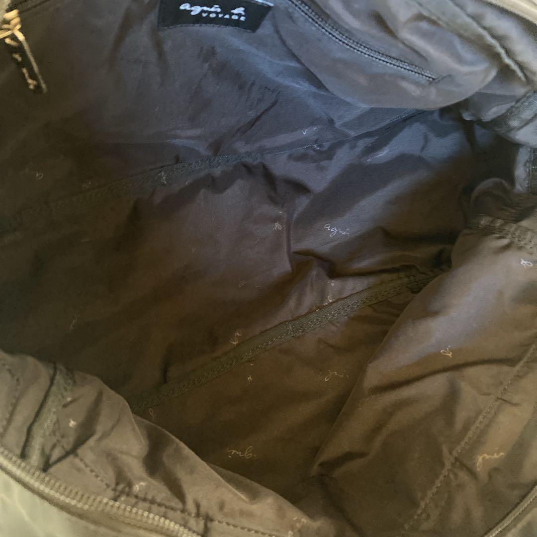 agnes b. VOYAGE ボストンバッグ 2wayナイロン 黒