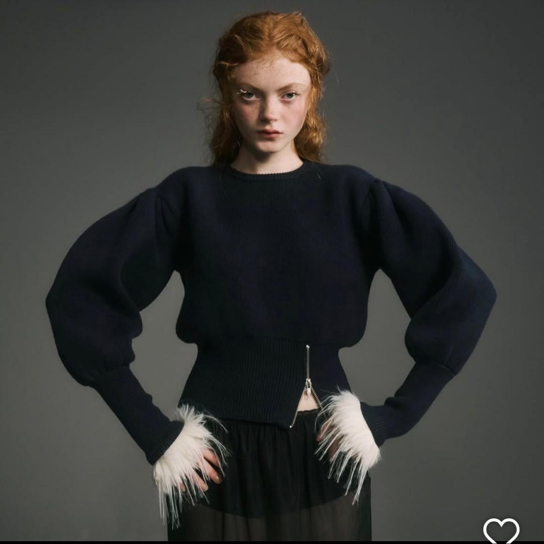 bibiy. ADELE FUR KNIT ニット セーター